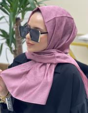 gül kurusu 2557 sura dama monogram şal