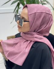 gül kurusu 2557 sura dama monogram şal 2