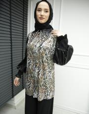 kahve 8063 white corner vip gömlek 4