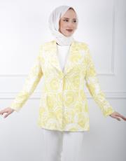 sarı 8033 white corner desenli ceket 4