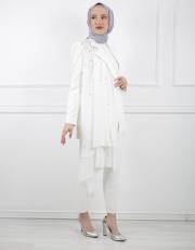 ekru 2539 white corner takım 3