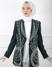 yeşil 2562 white corner ceket 4