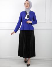 saks 8046 white corner elbise 2