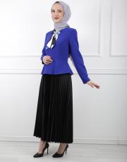 saks 8046 white corner elbise 5