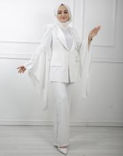 ekru 2708 white corner vip abiye takım 7