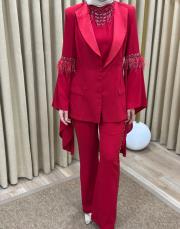 kırmızı 2708 white corner vip abiye takım 4