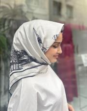 ekru 986 merwish kare eşarp