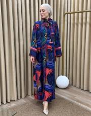 karışık renk 0011 lysa studio golden elbise