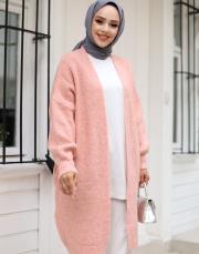 pudra 6004 lysa inşirah yumuş saçörgülü hırka 2