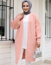 pudra 6004 lysa inşirah yumuş saçörgülü hırka 5