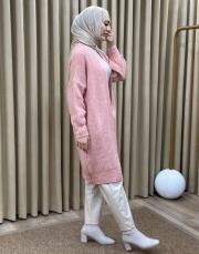 pudra 6004 lysa inşirah yumuş saçörgülü hırka 8