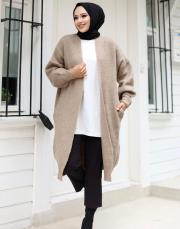 vizon 6004 lysa inşirah yumuş saçörgülü hırka