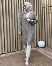 vizon 6004 lysa inşirah yumuş saçörgülü hırka 6