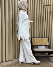 ekru 4584 missemramiss special kol taşlı triko takım 4