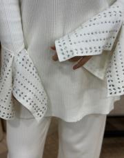 ekru 4584 missemramiss special kol taşlı triko takım 7