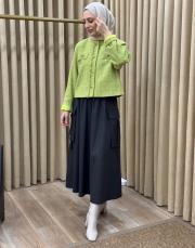 yağ yeşili 7069 lysa studio paris midi ceket 2