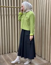 yağ yeşili 7069 lysa studio paris midi ceket 3