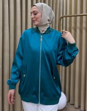 zümrüt 4720 missemramiss stone desing ceket