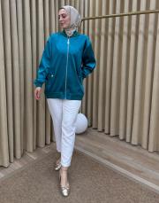 zümrüt 4720 missemramiss stone desing ceket 2