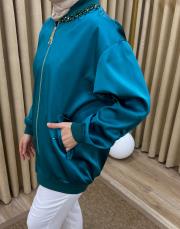 zümrüt 4720 missemramiss stone desing ceket 5