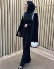 siyah 90034 senna je parla abiye takım 2