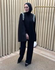 siyah 90034 senna je parla abiye takım 6