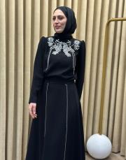 siyah 93010 senna elodie abiye takım 3