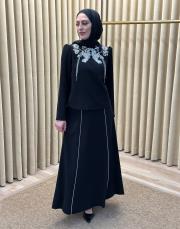 siyah 93010 senna elodie abiye takım 4