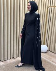 siyah 30133 senna ınfinity abiye elbise