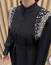 siyah 94002 senna je parle abiye takım 7