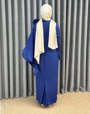 lacivert 3151 white corner abiye elbise 6