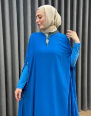 turkuaz 3192 white corner abiye elbise 3