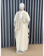 bej 2961 white corner abaya abiye 3