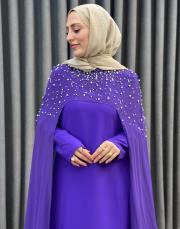 mor 2858 white corner abiye elbise 3