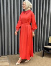 nar çiçeği 30028 senna coralie abiye elbise 2