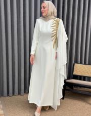 ekru 30027 senna helia elbise