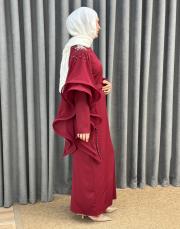 bordo 3253 white corner abiye 4