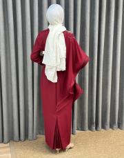 bordo 3253 white corner abiye 5