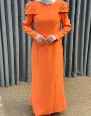 turuncu 30024 senna  baglıore abiye elbise 4
