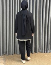 siyah 251885 micca ipekçe ferra pantolonlu takım 6