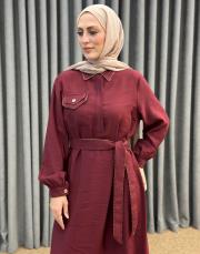 bordo 26k 2005 nuss elbise 7