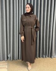 kahve 26k 2005 nuss elbise