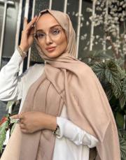 bej 241-3002 imannoor zincir kare pamuk ipek şal