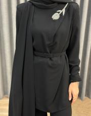 siyah 91003 senna minze abiye set takım 8