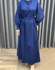 lacivert 30010 senna mısty rose elbise 4