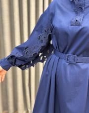 lacivert 30010 senna mısty rose elbise 7