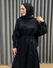 siyah 30010 senna mısty rose elbise 3