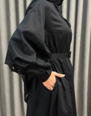 siyah 30010 senna mısty rose elbise 7