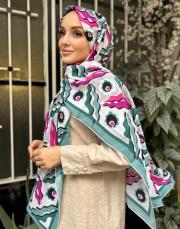 pink 251-3007 imannoor  pelenk floş viskon şal 2