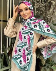 pink 251-3007 imannoor  pelenk floş viskon şal 3